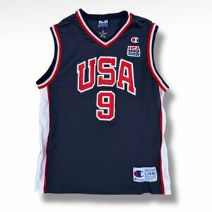 Youth Vintage Champion 2000 USA Basketball Vince Carter Jersey Large Olympics